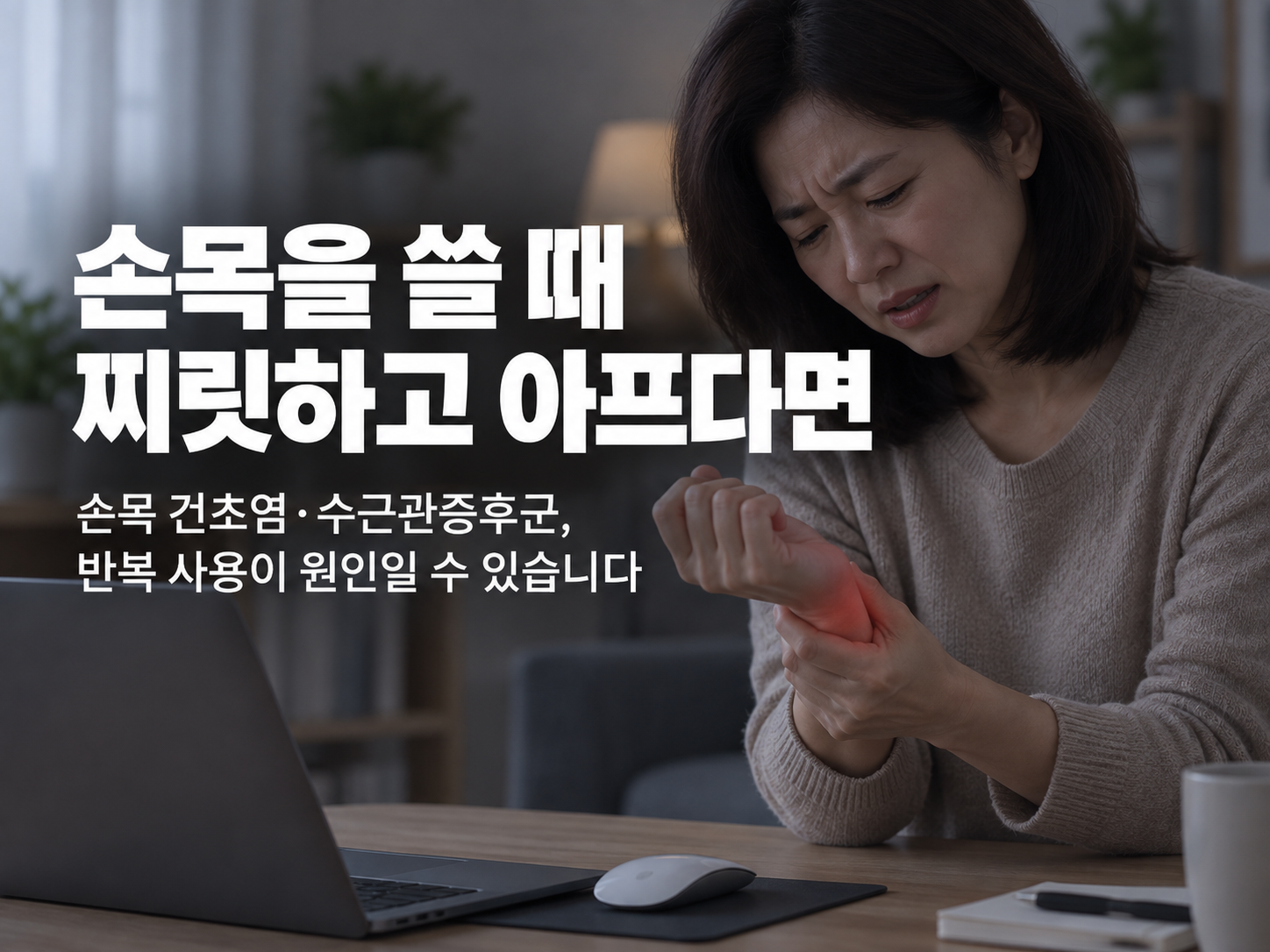 불당동 손목통증 한의원 손목통증 증상 설명